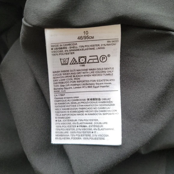 Banana Republic Black V-neck Sleeveless Dress, Size 10, Has Pockets! - Picture 7 of 7